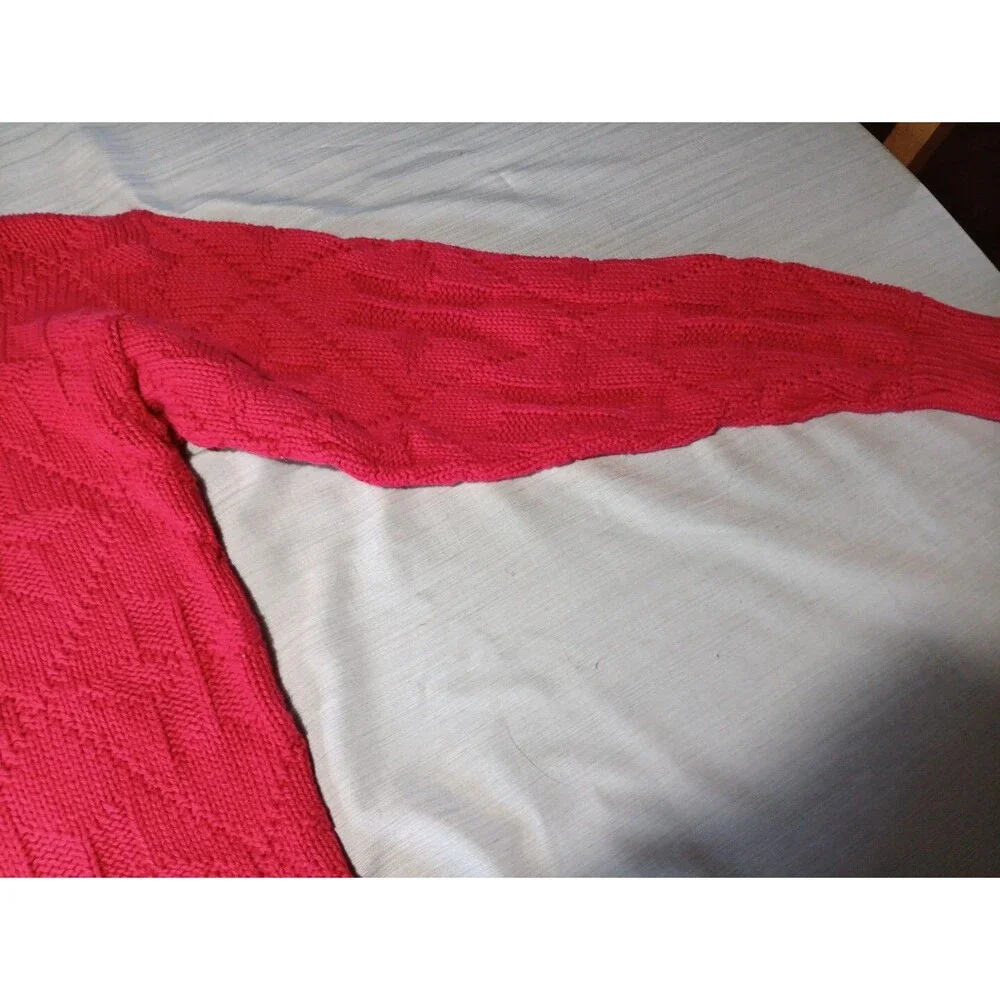 Lord Jeff Sweater 100% Fine Cotton Pullover Made In USA Red Men’s XL Vintage